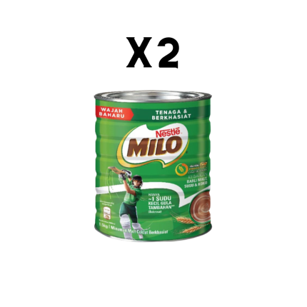 NESTLÉ MILO® CHOCOLATE MALT POWDER Tin 1.5kg (2 Units)